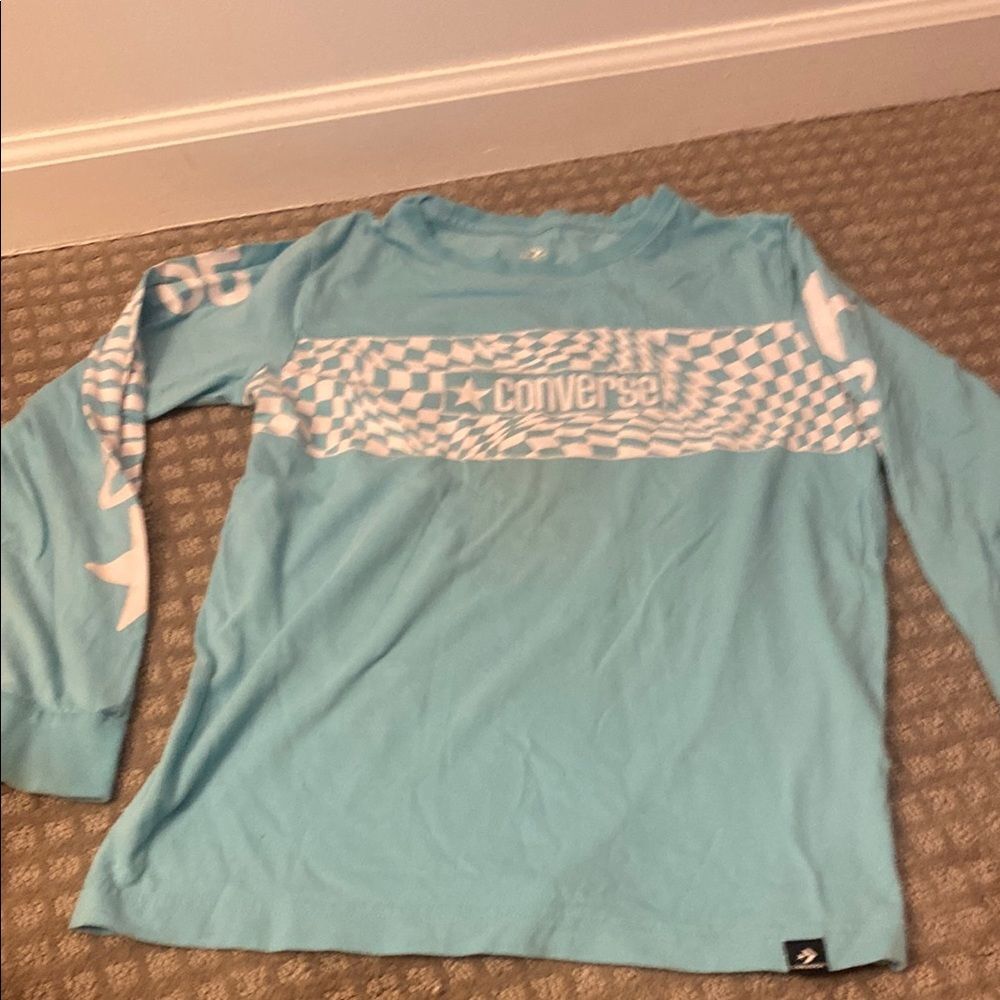 Converse Kids Blue Long Sleeve Shirt